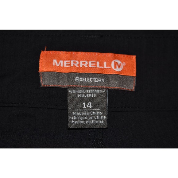 MERRELL $65 Select Dry Rama Tech Lightweight Stretch Cropped Pant‎ Black Size 14 - Picture 4 of 4